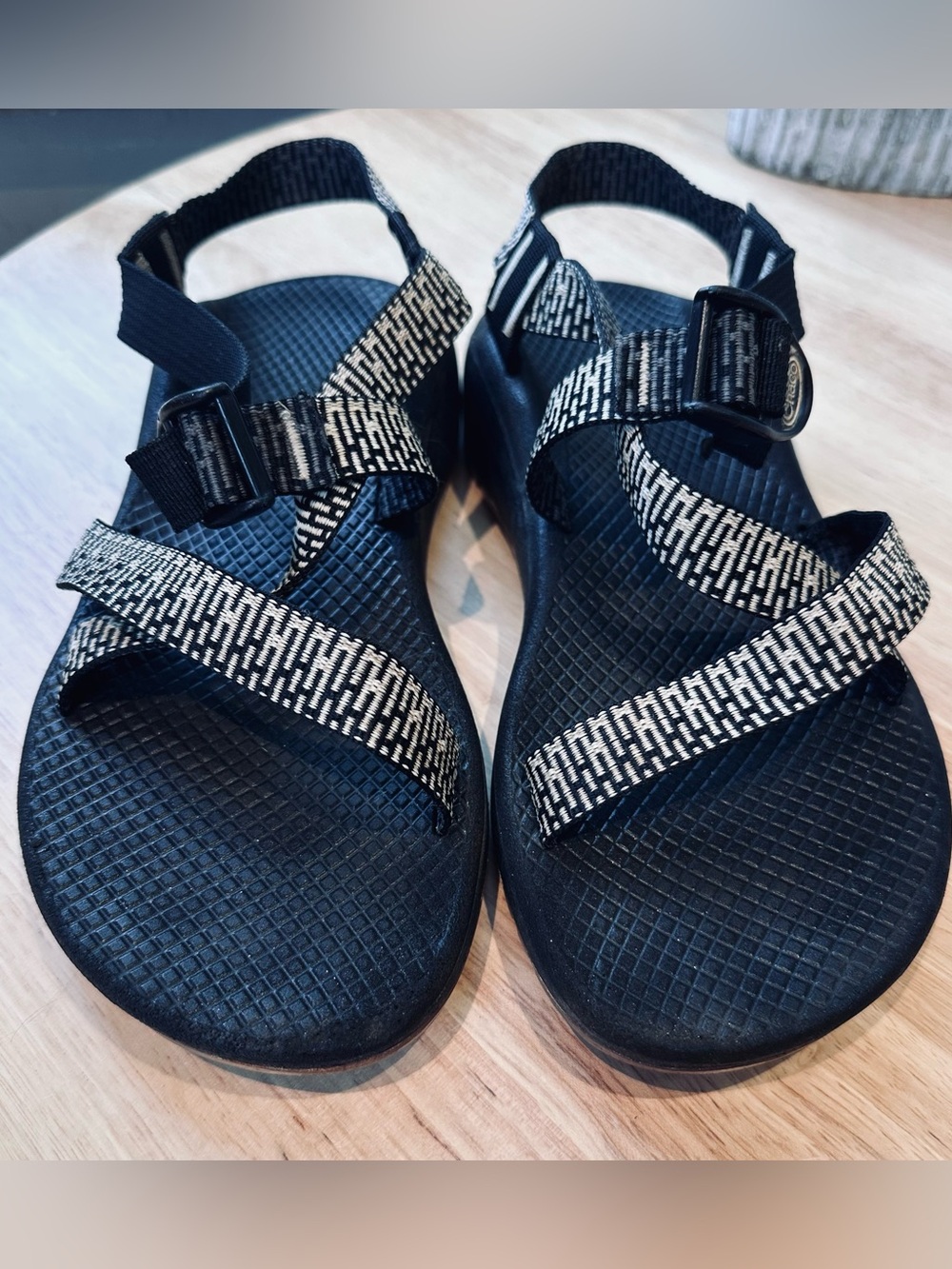 Chaco Black & White sandals size 8